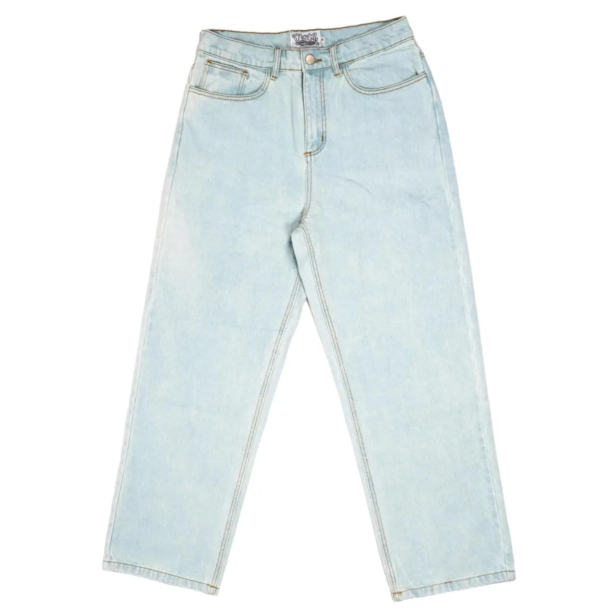 Op1UM DENIM BAGGY PANTS CLEAR BLUE