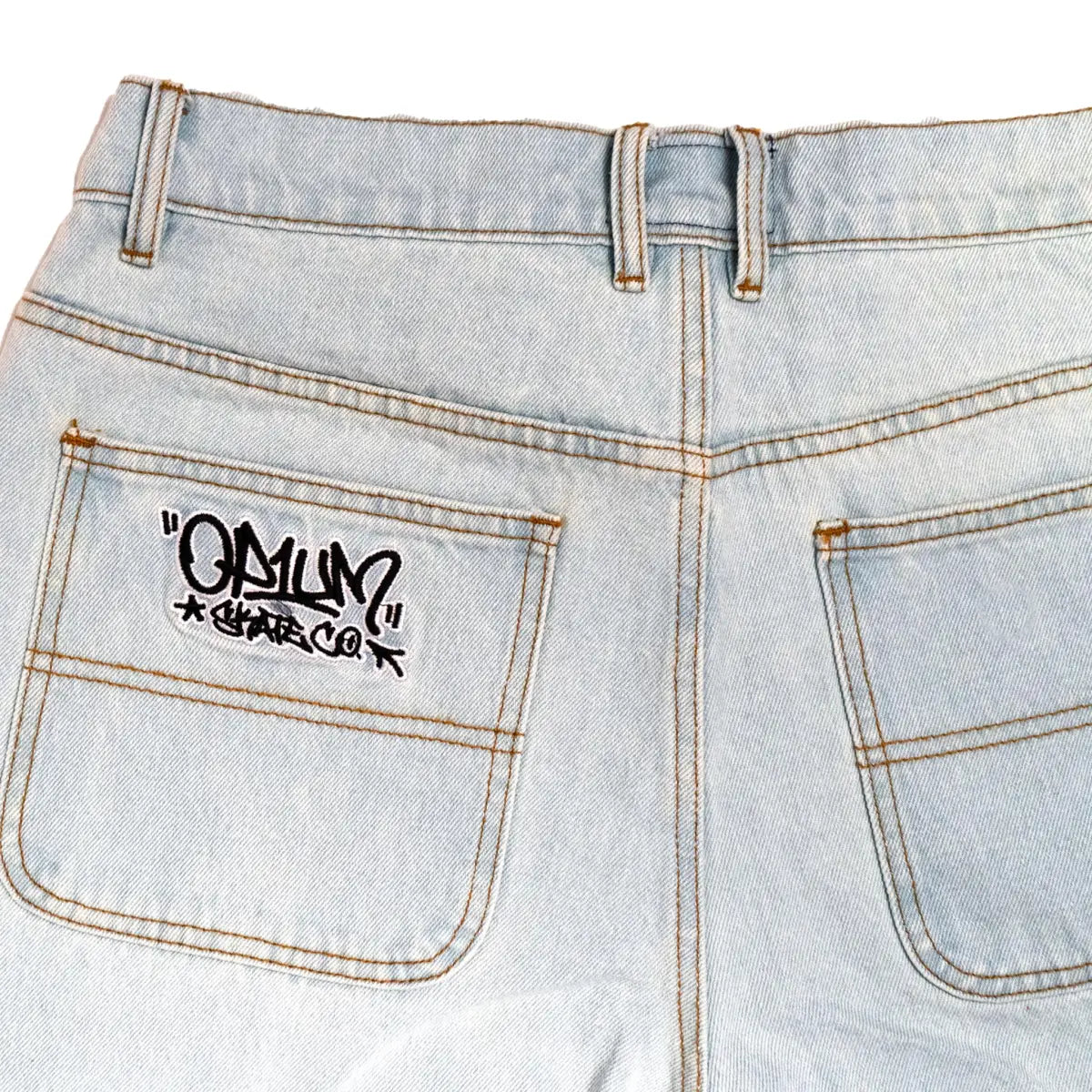 Op1UM DENIM BAGGY PANTS CLEAR BLUE