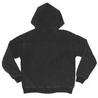 Op1UM HOODIE JACKET STONE WASHED BLACK ZIP