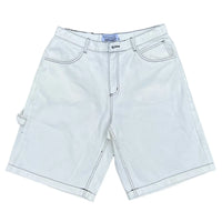 Op1um short denim baggy pants ice