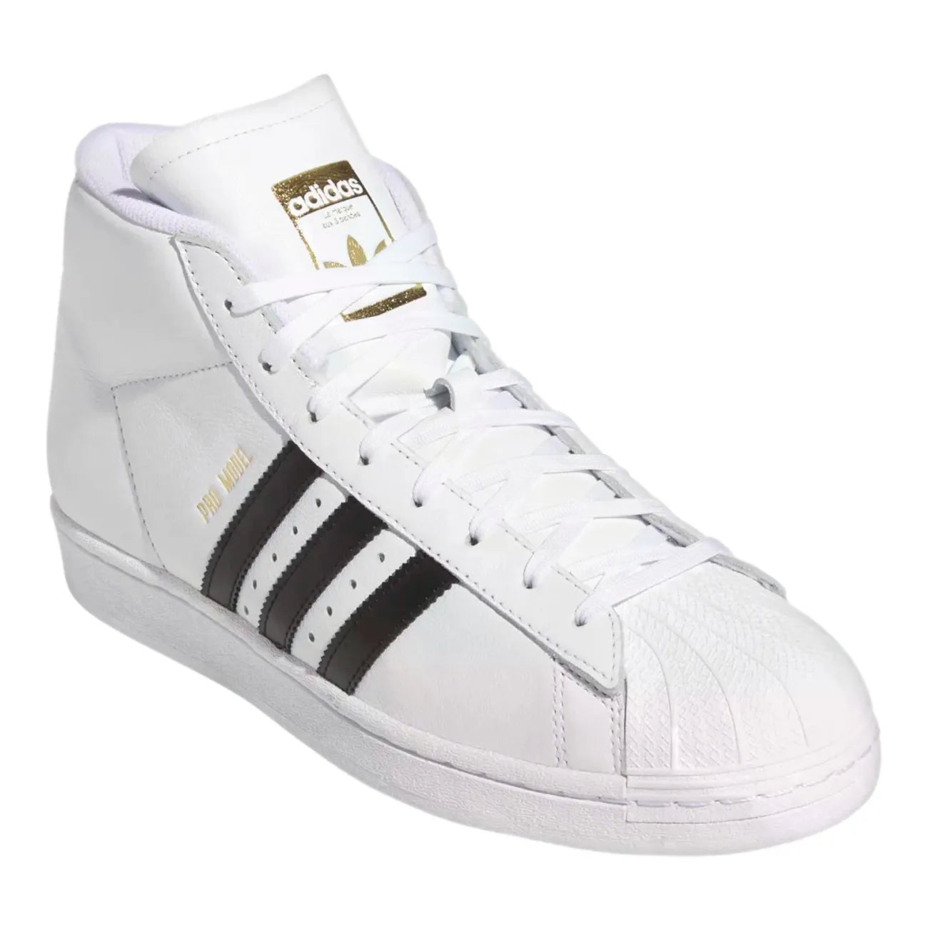 PRO MODEL ADIDAS SUPERSTAR ADV WHITE BLACK GOLD