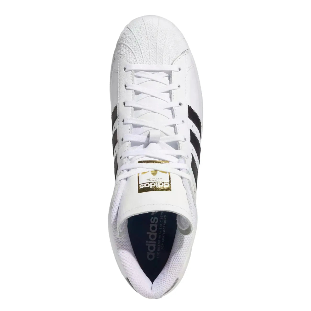 PRO MODEL ADIDAS SUPERSTAR ADV WHITE BLACK GOLD