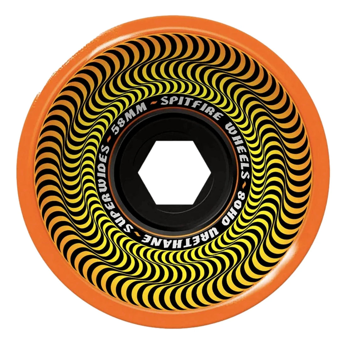 Spitfire wheels superwides 58mm 80hd orange