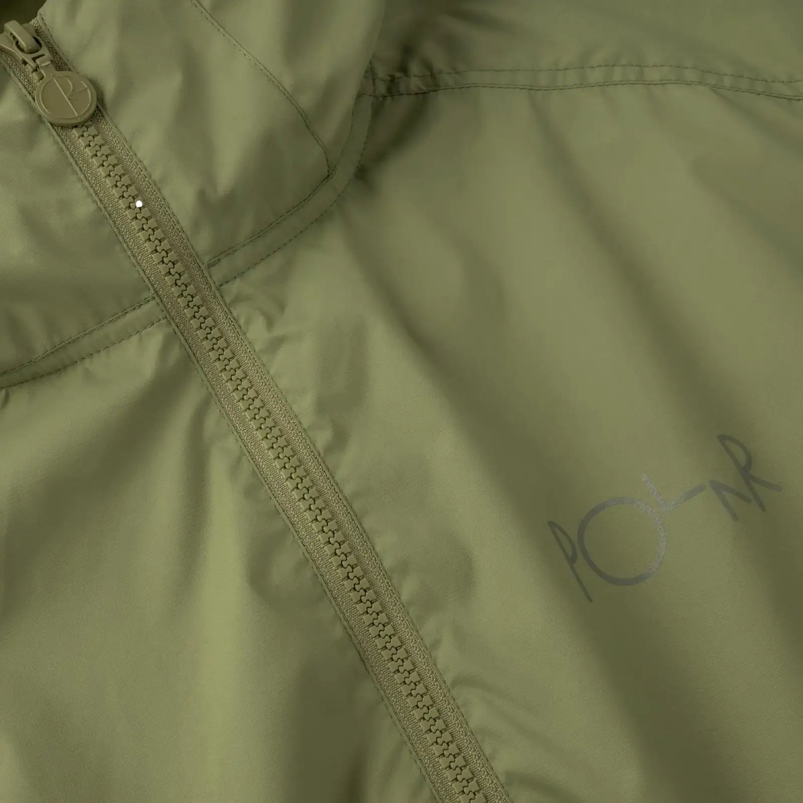 POLAR PACKABLE ANORAK JACKET DIRTY GREEN