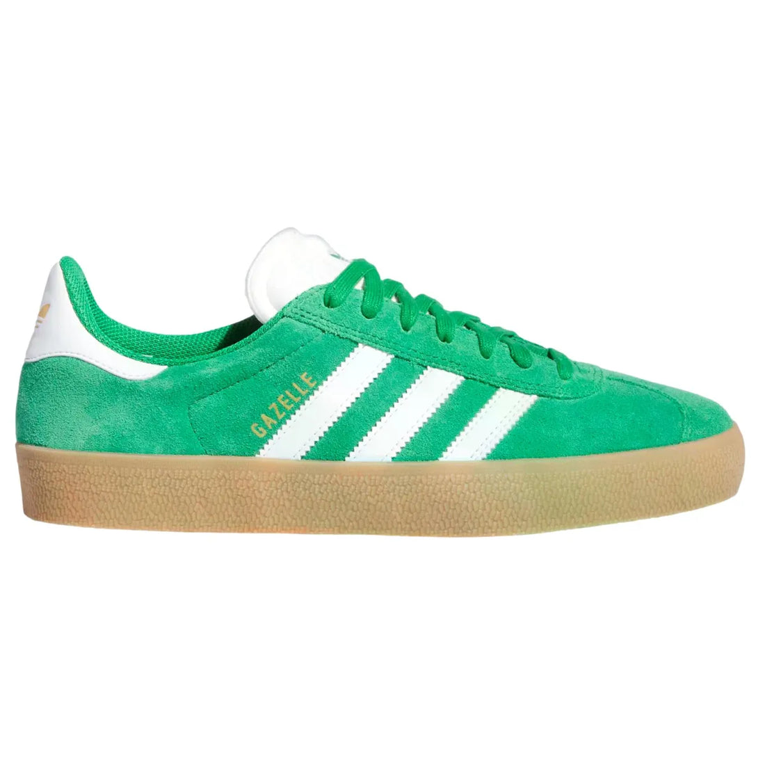 Adidas gazelle adv green white gold