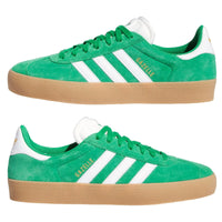 Adidas gazelle adv green white gold