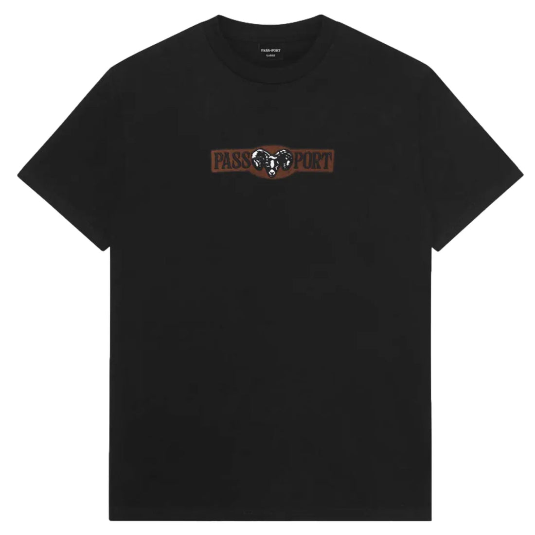 PASS PORT T-SHIRT RAM TEE BLACK