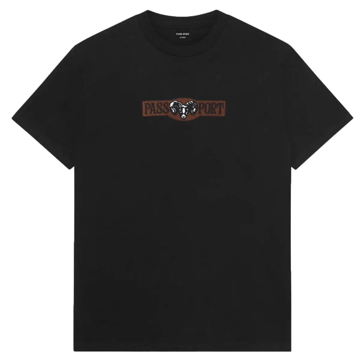 PASS PORT T-SHIRT RAM TEE BLACK