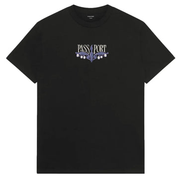 PASS PORT T-SHIRT LILY OF THE VALLEY BLACK