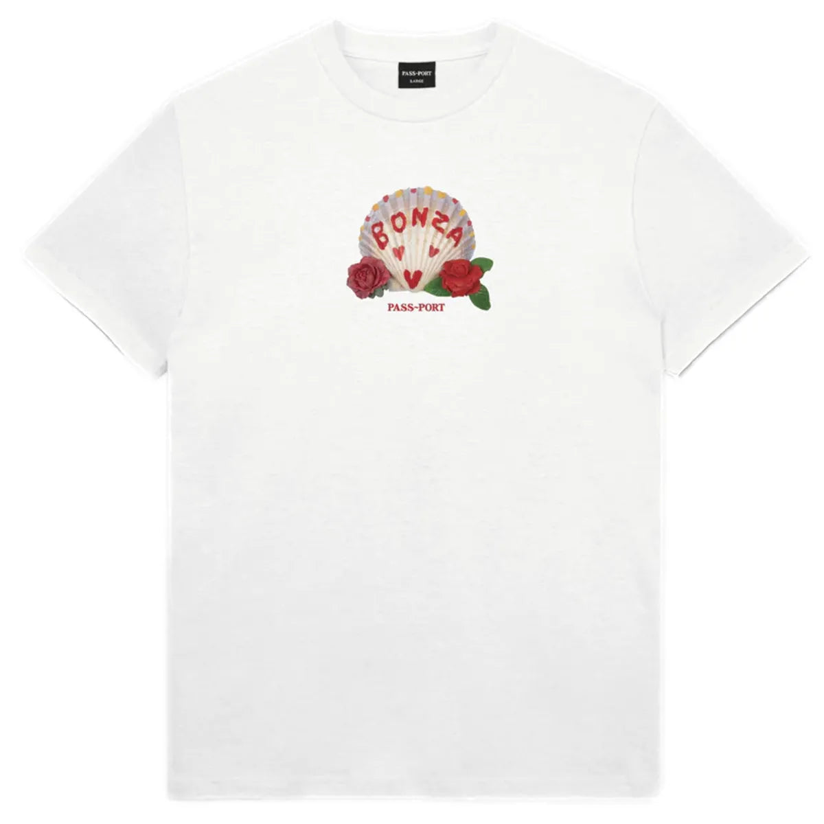 Pass port t-shirt bonza tee white