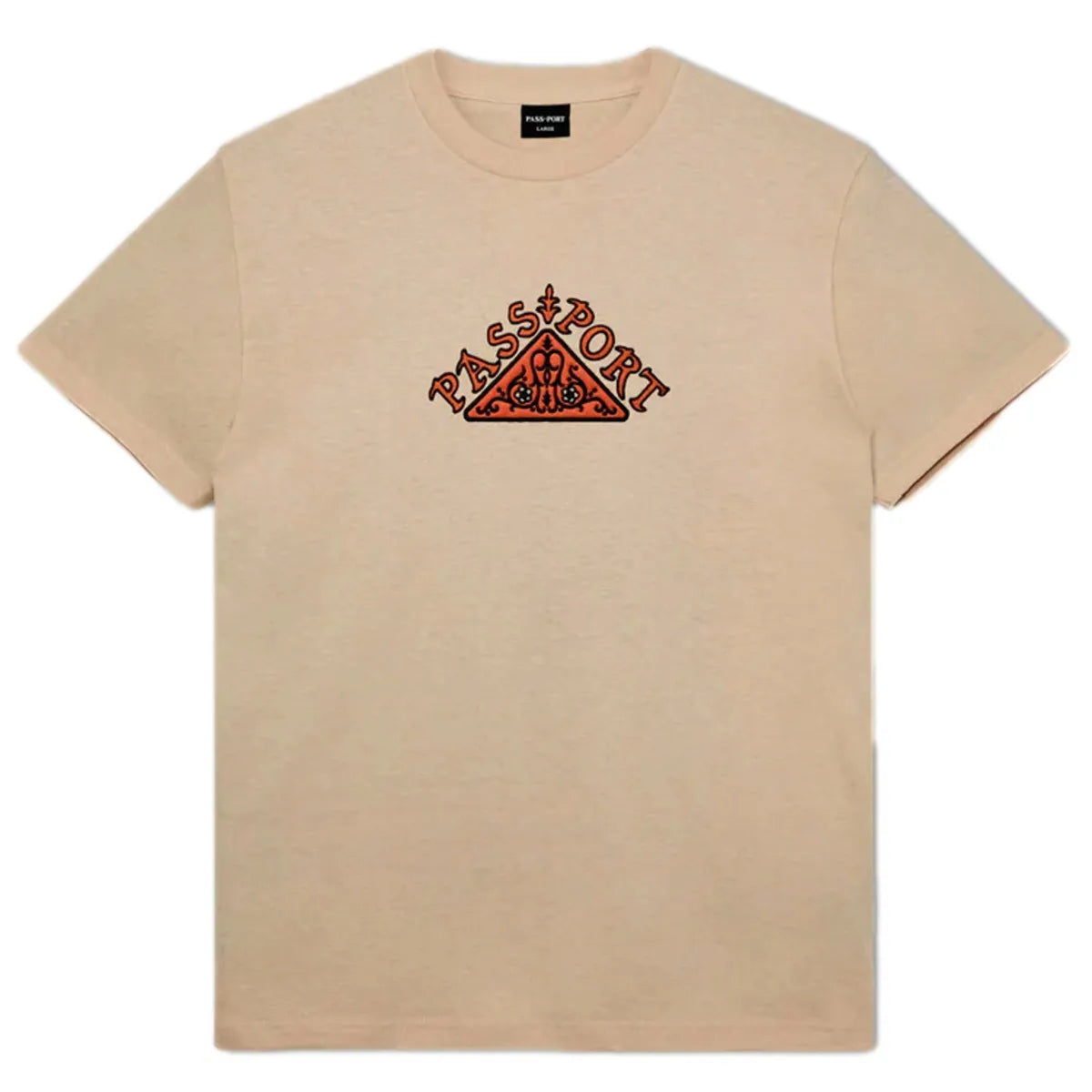 Pass port t-shirt manuscript tee sand