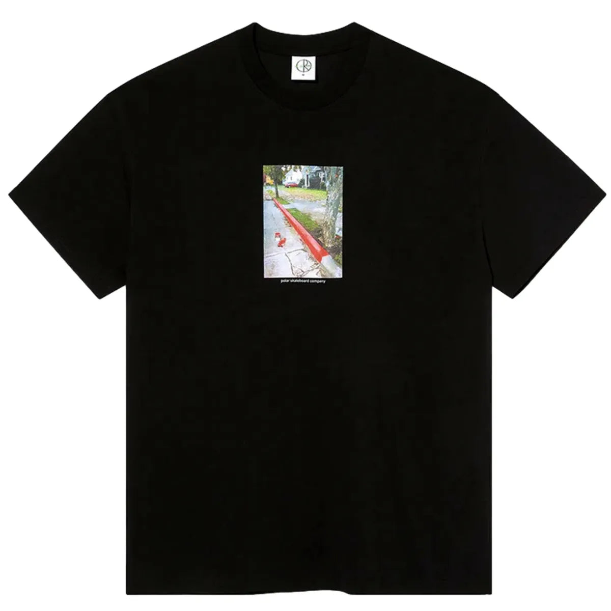 Polar red curb tee black