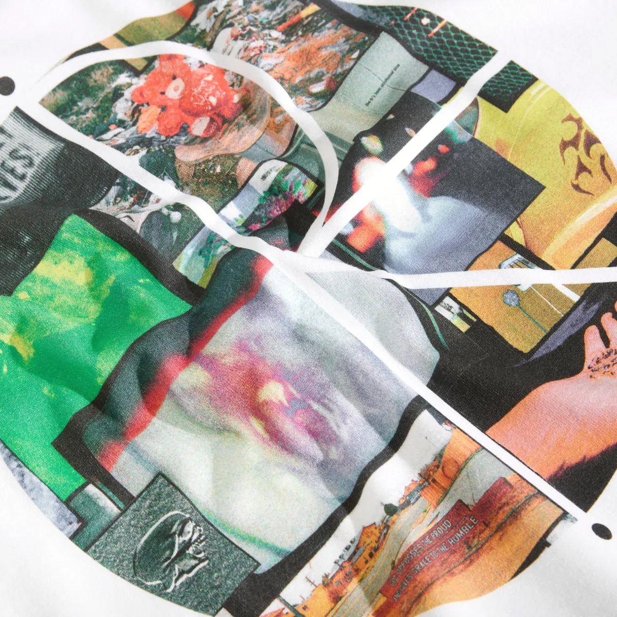 Polar Skate Fill Logo Ourselves Collage Tee white