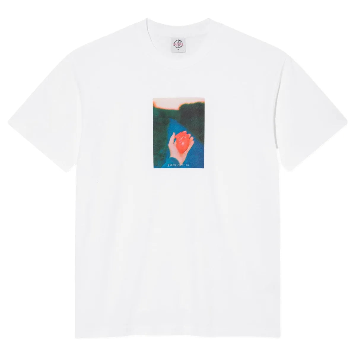 Polar skate co. Tee Heart in hand white