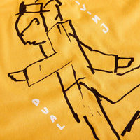 Polar skate co. dual living tee yellow