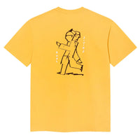 Polar skate co. dual living tee yellow