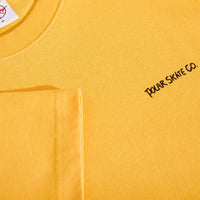 Polar skate co. dual living tee yellow