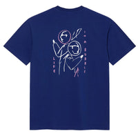 Polar skate t-shirt life in bubble deep royal