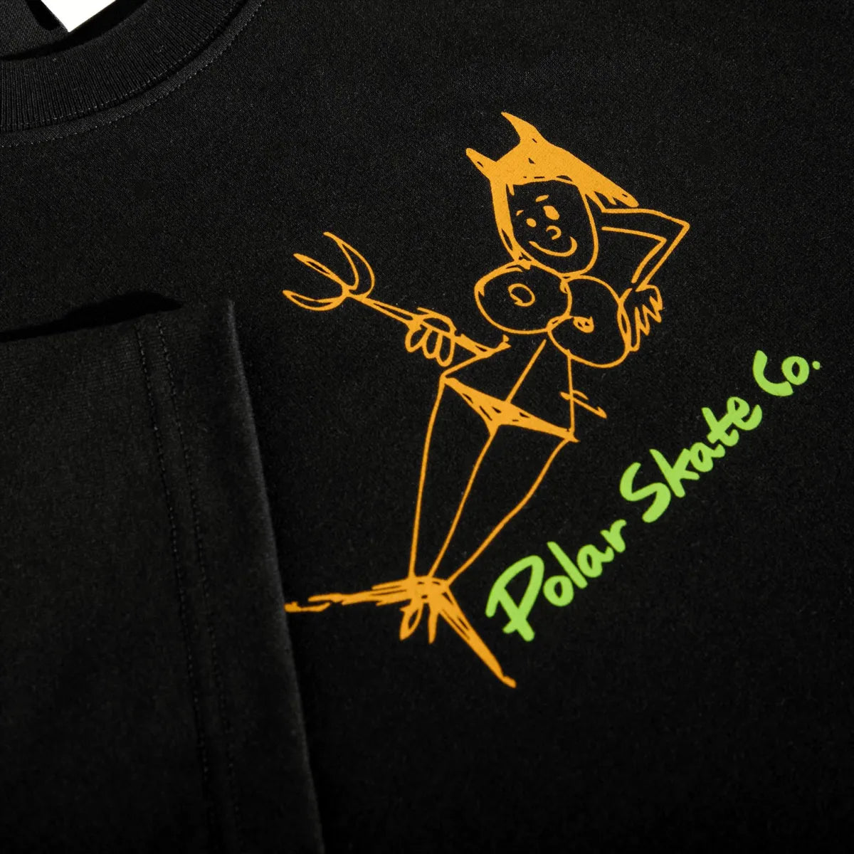 Polar skate t-shirt devil woman black
