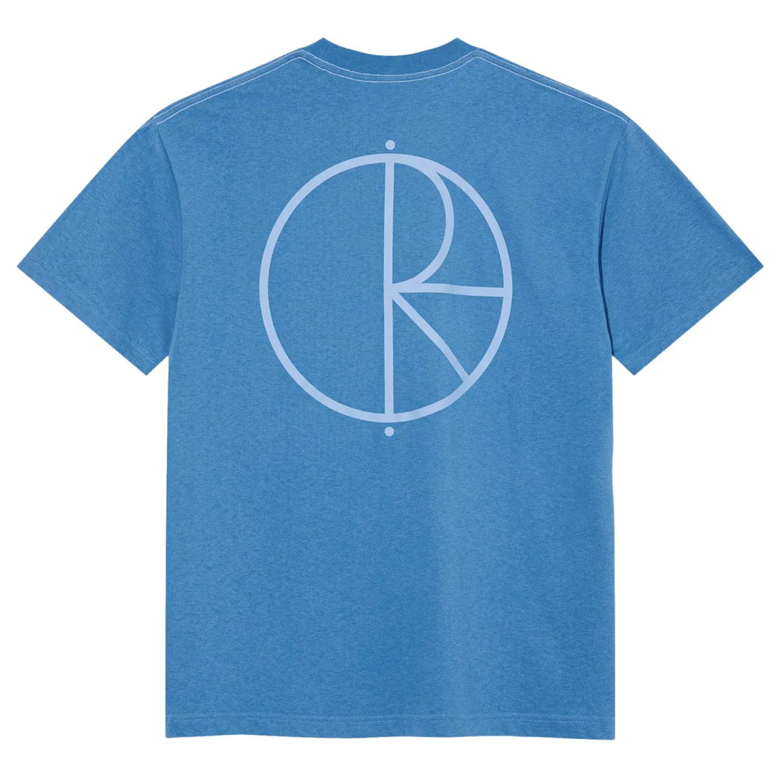 Polar skate contrast tee stroke logo french blue