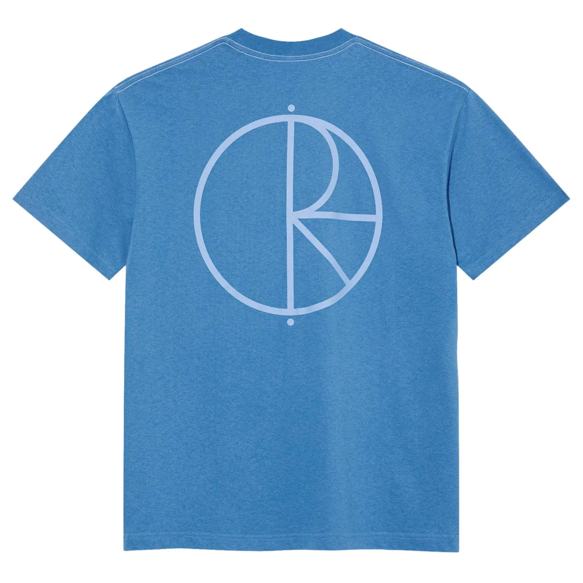 Polar skate contrast tee stroke logo french blue
