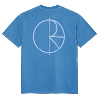 Polar skate contrast tee stroke logo french blue