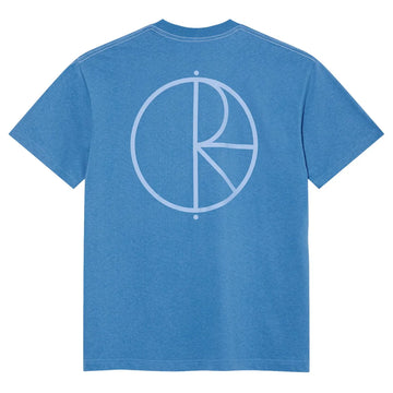 Polar skate contrast tee stroke logo french blue
