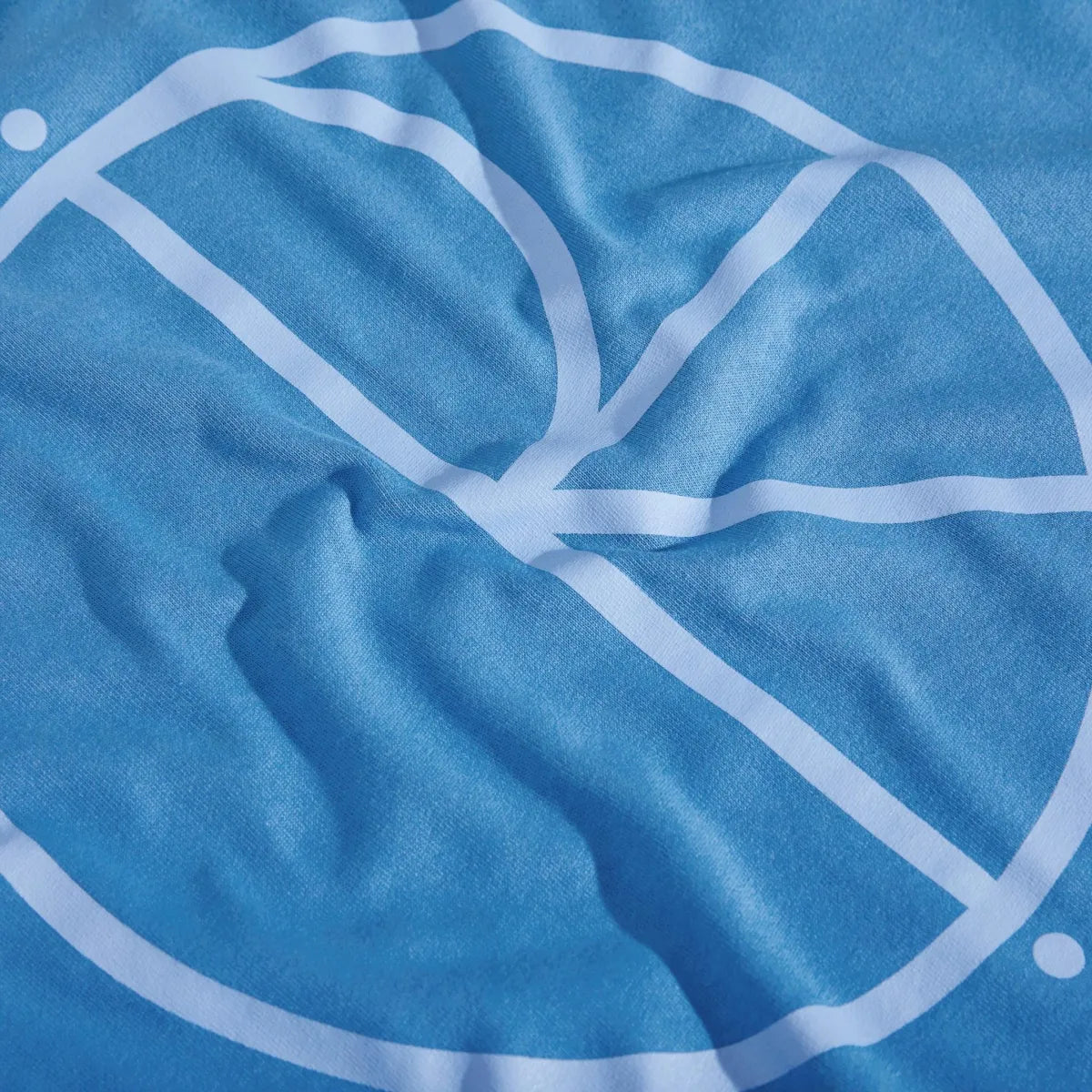 Polar skate contrast tee stroke logo french blue