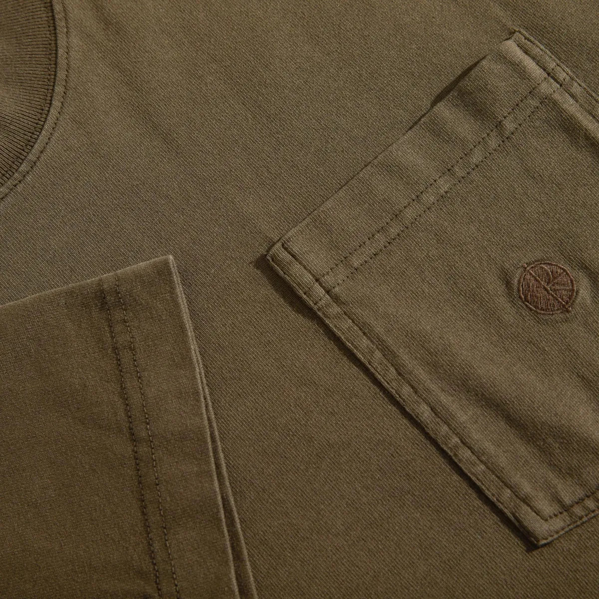 Polar skate pocket t-shirt brown