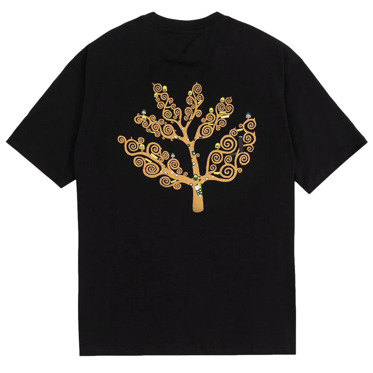 Magenta life tee black