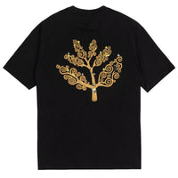 Magenta life tee black