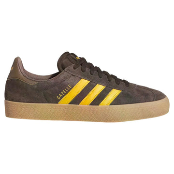 Adidas gazelle adv dark brown yellow heart strata