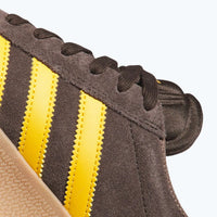 Adidas gazelle adv dark brown yellow heart strata