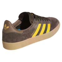 Adidas gazelle adv dark brown yellow heart strata