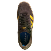 Adidas gazelle adv dark brown yellow heart strata