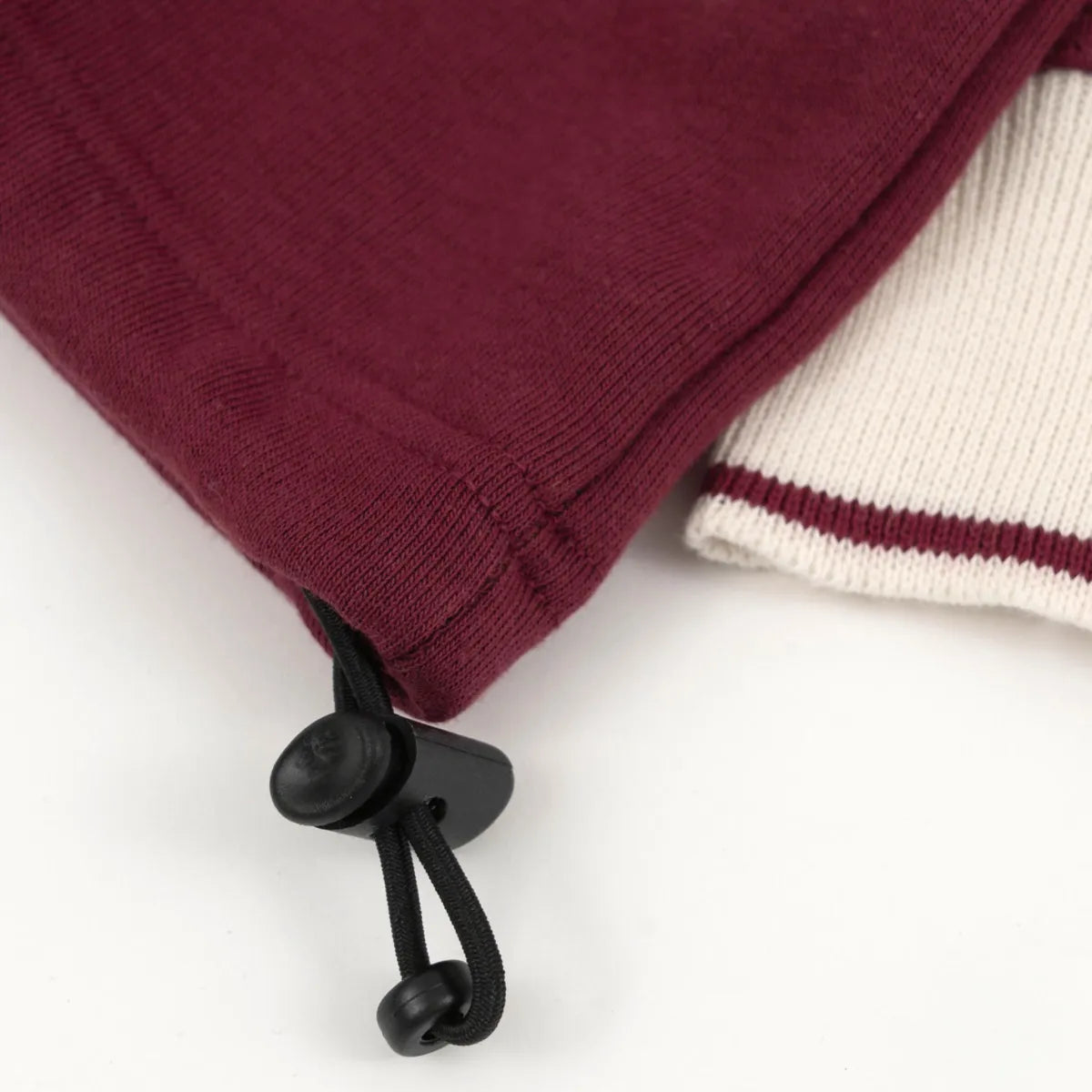 Magenta rimet burgundy polo shirt