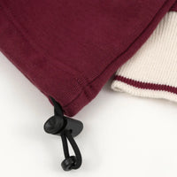 Magenta rimet burgundy polo shirt