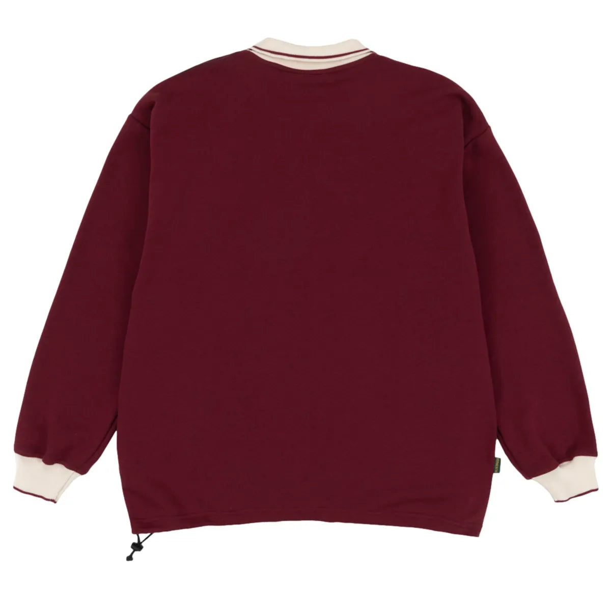 Magenta rimet burgundy polo shirt