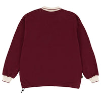 Magenta rimet burgundy polo shirt