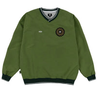 magenta Très tech v neck forrest green
