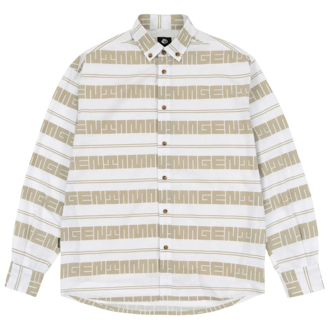Magenta maze stripe shirt white