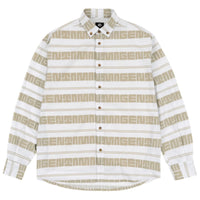 Magenta maze stripe shirt white