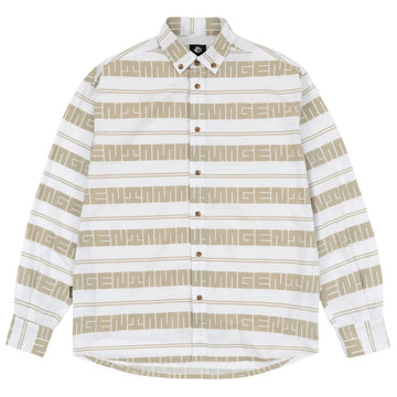 Magenta maze stripe shirt white