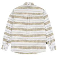 Magenta maze stripe shirt white