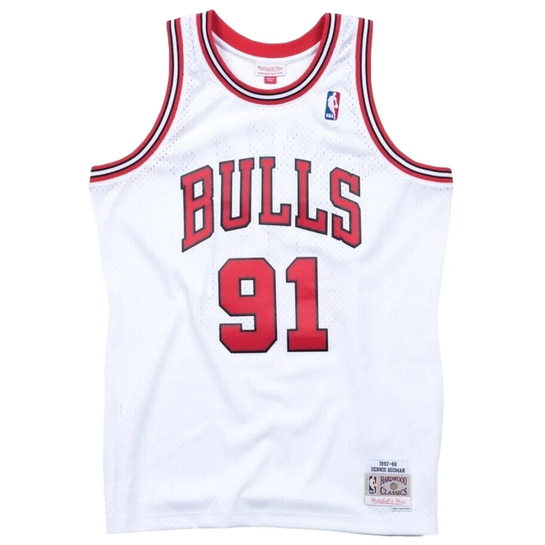 tank top NBA white chicago bulls Rodman
