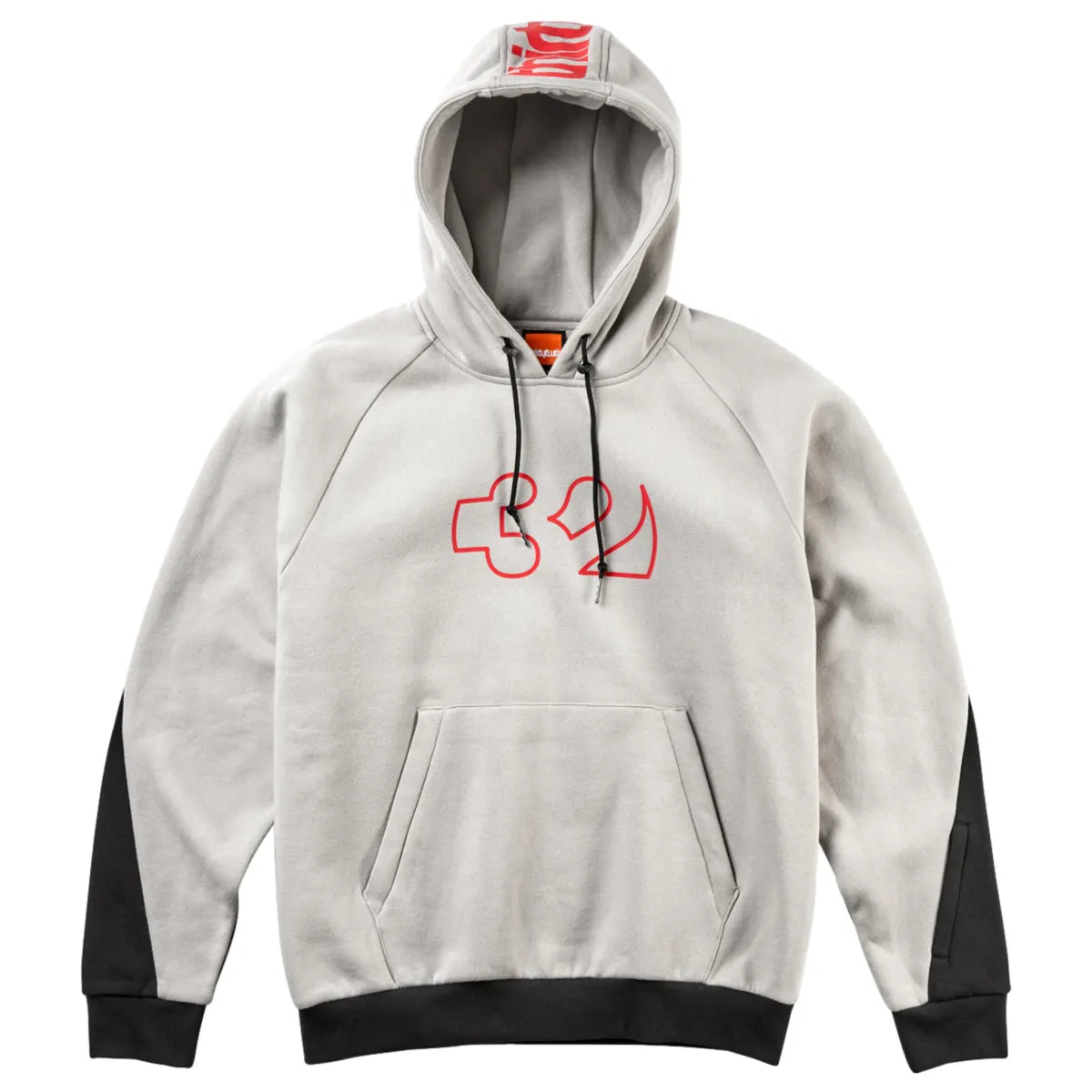 Thirty Two team tech hoodie cement