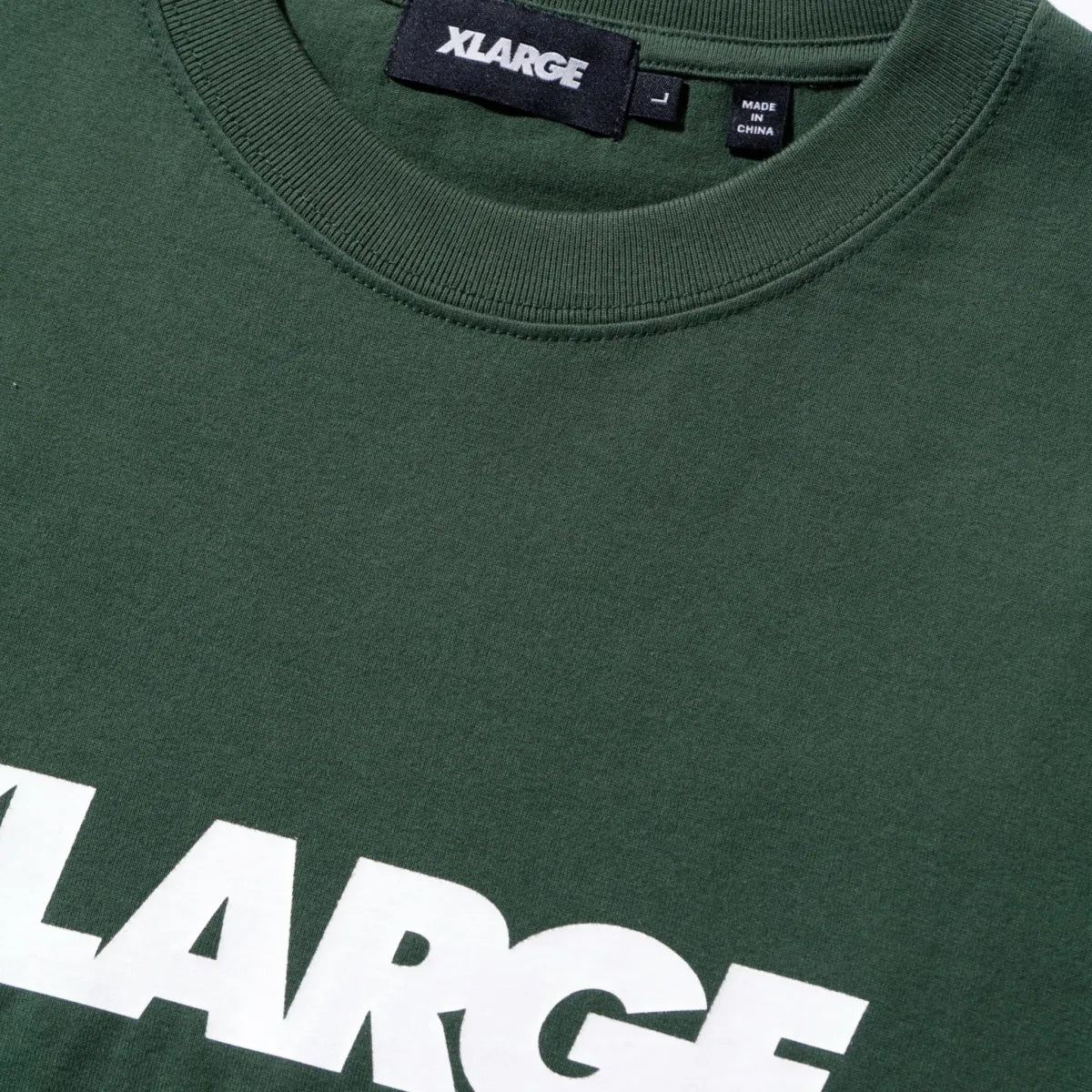 X large standard logo t shirt green
