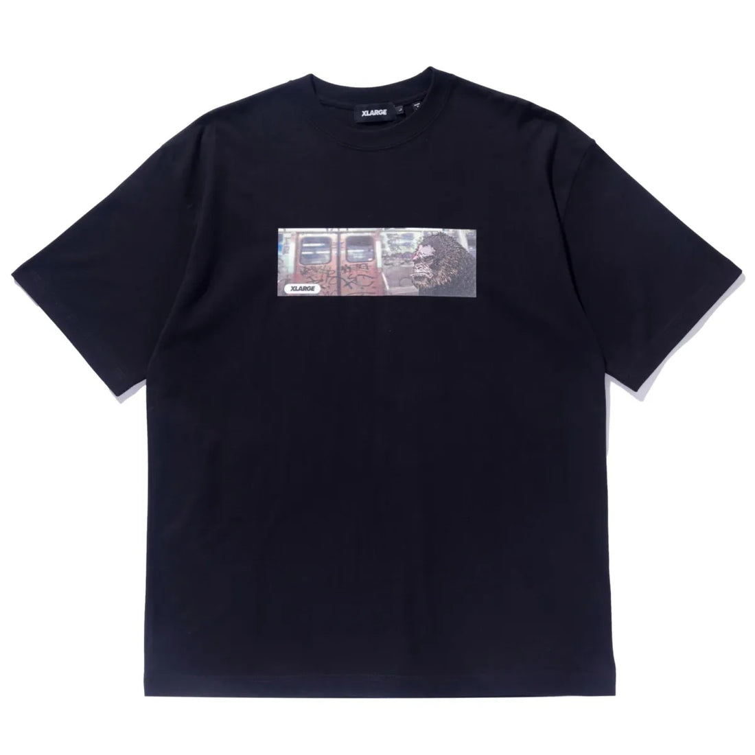 X large subway ss tee black