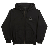 X large slanted og zip hoodie black