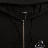 X large slanted og zip hoodie black